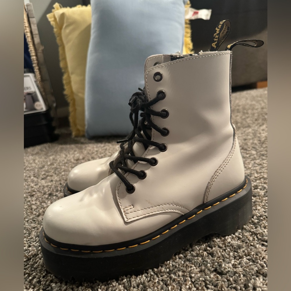 JADON BOOT SMOOTH LEATHER PLATFORMS - Picture 4 of 11